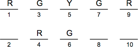 LSAT PrepTest 33, Game 4, Question 20, Diagram 2