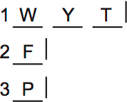 LSAT PrepTest 74, Game 3, Question 14, Diagram 2