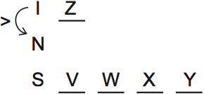 LSAT PrepTest 72, Game 3, Question 18, Diagram 1