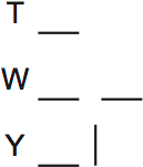LSAT Preptest 73, Game 3 Setup, Diagram 2