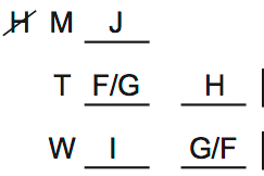 LSAT 68 Game 2 Question 9 Diagram 2