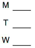 LSAT 68, Game 2 Setup, Diagram 1