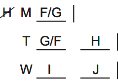 LSAT 68 Game 2, Question 8, Diagram 3