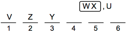 LSAT PrepTest 70, Game 1, Question 6, Diagram 3