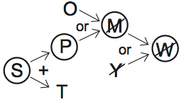 LSAT PrepTest 70, Game 2, Question 9, Diagram 1