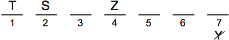 LSAT PrepTest 67, Game 2, Question 9, Diagram 1