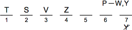 LSAT PrepTest 67, Game 2, Question 9, Diagram 2