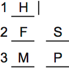 LSAT PrepTest 67, Game 3, Question 13, Diagram 1