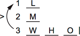 LSAT PrepTest 75, Game 2, Question 10, Diagram 4