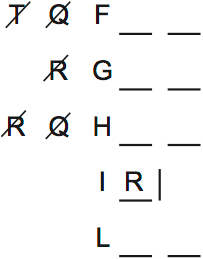 LSAT PrepTest 62, Game 3, Question 18, Diagram 1