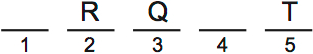 LSAT Preptest 72, Game 2 Setup, Diagram 4