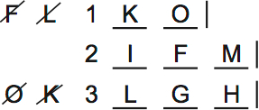 LSAT PrepTest 64, Game 4, Question 20, Diagram 1