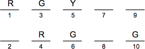 LSAT PrepTest 33, Game 4, Question 22, Diagram 2