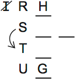 LSAT Preptest 71, Game 2, Question 7, Diagram 1