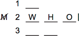 LSAT PrepTest 75, Game 2, Question 11, Diagram 1