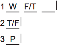 LSAT PrepTest 74, Game 3, Question 13, Diagram 3