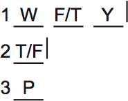 LSAT PrepTest 74, Game 3, Question 13, Diagram 4