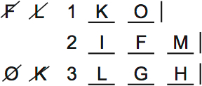 LSAT PrepTest 64, Game 4, Question 21, Diagram 1