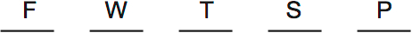 LSAT Preptest 31, Game 4 Setup, Diagram 1