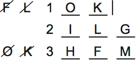 LSAT PrepTest 64, Game 4, Question 19, Diagram 1