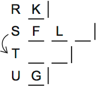 LSAT Preptest 71, Game 2, Question 8, Diagram 3