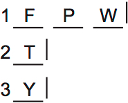 LSAT PrepTest 74, Game 3, Question 15, Diagram 3