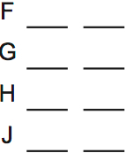 LSAT Preptest 64, Game 3 Setup, Diagram 1