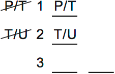 LSAT Preptest 66, Game 3 Diagram 1
