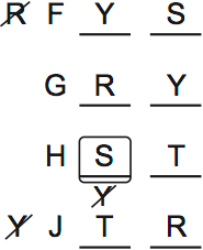 LSAT PrepTest 64, Game 3, Question 17, Diagram 2
