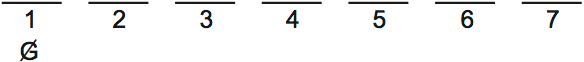 LSAT Preptest 29, Game 3 Setup, Diagram 1