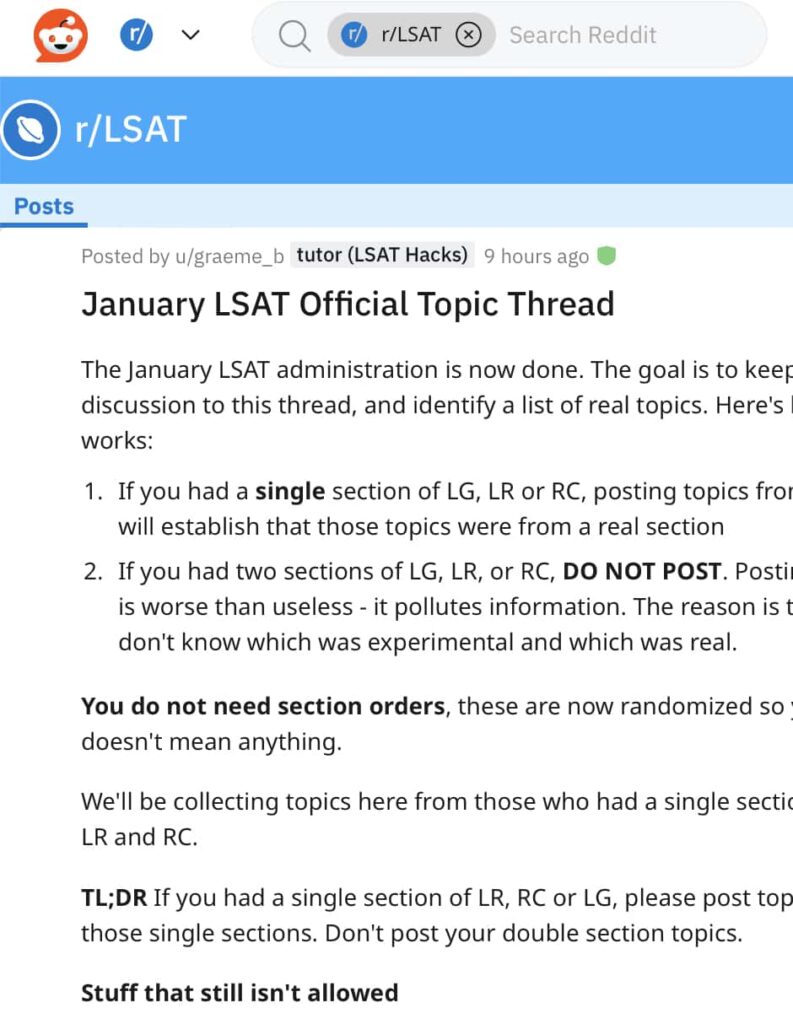 January 2024 LSAT Review - LSATHacks