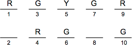 LSAT PrepTest 33, Game 4, Question 22, Diagram 3