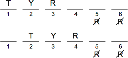 LSAT Preptest 64, Game 1, Question 4, Diagram 1