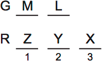 LSAT PrepTest 73, Game 2, Question 10, Diagram 1