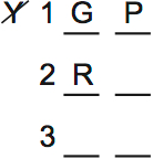 LSAT Preptest 62, Game 2 Diagram 1