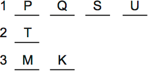 LSAT Preptest 66, Game 3, Question 14, diagram 5