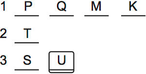 LSAT Preptest 66, Game 3, Question 13, diagram 2