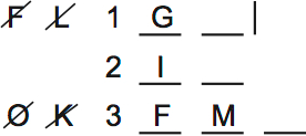 LSAT PrepTest 64, Game 4, Question 22, Diagram 1