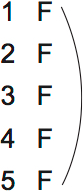 LSAT Preptest 75, Game 4 Setup, Diagram 1