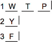 LSAT PrepTest 74, Game 3, Question 14, Diagram 5