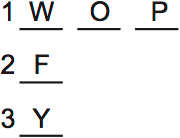 LSAT PrepTest 74, Game 3, Question 14, Diagram 6