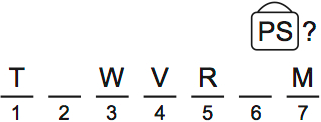 LSAT Preptest 71, Game 4, Question 20, Diagram 9