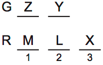 LSAT PrepTest 73, Game 2, Question 10, Diagram 3