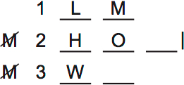 LSAT PrepTest 75, Game 2, Question 10, Diagram 3