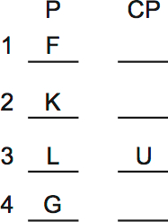 LSAT PrepTest 36, Game 4, Question 21, Diagram 1