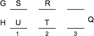 LSAT PrepTest 35, Game 3, Question 15, Diagram 1