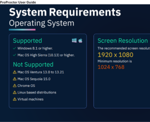 Prometric system requirements