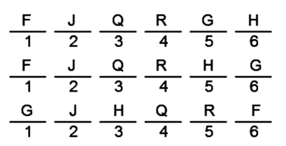 LSAT Preptest 19, Game 1, Question 3, Diagram 12