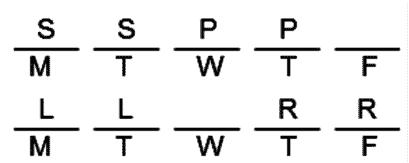 LSAT Preptest 19, Game 2 Diagram 5