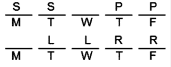 LSAT Preptest 19, Game 2, Question 9, Diagram 8